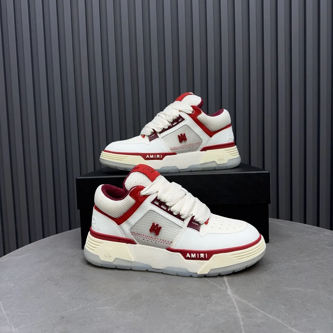 Men's shoes 💰660💰 AMIRI AMIRI trendy brand hot sale 🔥 Available all year round, couples 💑 Official website synchronization Imported fabrics 1⃣️ vs 1⃣️ replica, original factory special original sole, 35-45 (45. non-refundable)